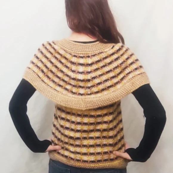 Vintage RARE Missoni Silk, Wool &  Mohair Cape Sweater - Picture 8 of 11